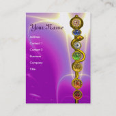 ROD VAN ASCLEPIUS,7 CHAKRAS,YOGA,SPIRITUELE ENERGI VISITEKAARTJE (Voorkant)