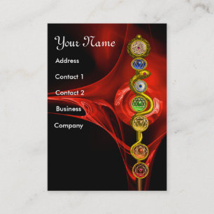 ROD VAN ASCLEPIUS,7 CHAKRAS,YOGA,SPIRITUELE ENERGI VISITEKAARTJE