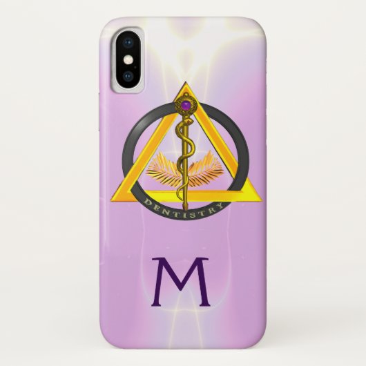 ROD VAN ASCLEPIUS DENTIST DENTISTRY MONOGRAM Case-Mate iPhone CASE (Achterkant)