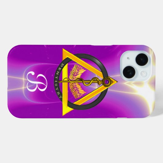 ROD VAN ASCLEPIUS DENTIST DENTISTRY MONOGRAM Case-Mate iPhone CASE (Achterkant (horizontaal))