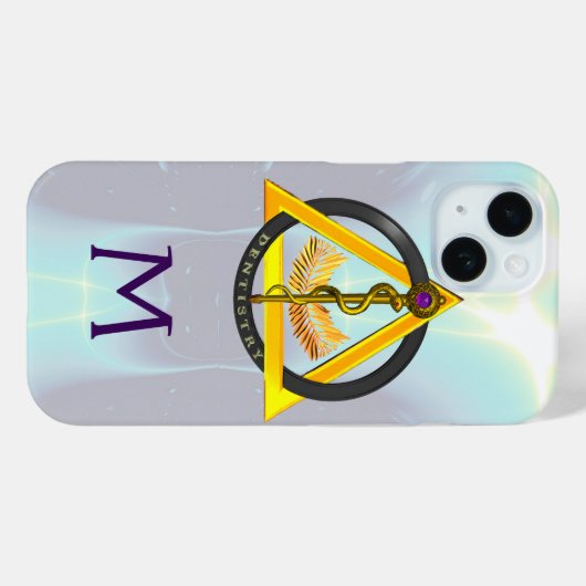 ROD VAN ASCLEPIUS DENTIST DENTISTRY MONOGRAM Case-Mate iPhone CASE (Achterkant (horizontaal))