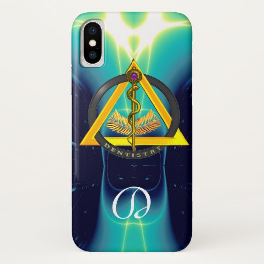 ROD VAN ASCLEPIUS DENTIST DENTISTRY MONOGRAM Case-Mate iPhone CASE (Achterkant)