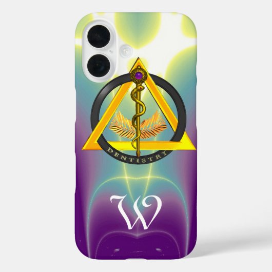ROD VAN ASCLEPIUS DENTIST DENTISTRY MONOGRAM Case-Mate iPhone CASE (Achterkant)