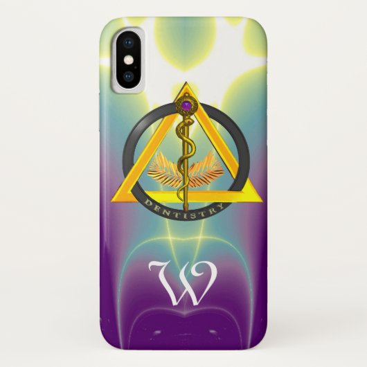 ROD VAN ASCLEPIUS DENTIST DENTISTRY MONOGRAM Case-Mate iPhone CASE (Achterkant)