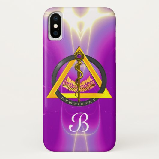 ROD VAN ASCLEPIUS DENTIST DENTISTRY MONOGRAM Case-Mate iPhone CASE (Achterkant)