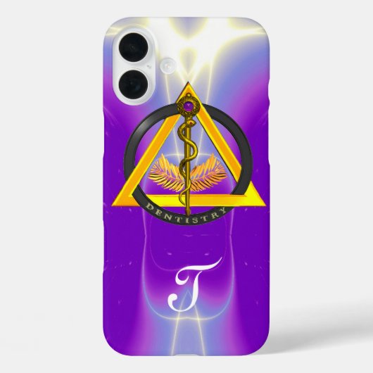 ROD VAN ASCLEPIUS DENTIST DENTISTRY MONOGRAM Case-Mate iPhone CASE (Achterkant)