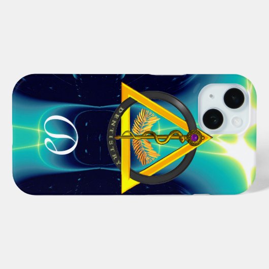 ROD VAN ASCLEPIUS DENTIST DENTISTRY MONOGRAM Case-Mate iPhone CASE (Achterkant (horizontaal))