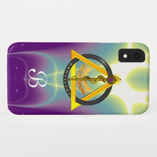 ROD VAN ASCLEPIUS DENTIST DENTISTRY MONOGRAM Case-Mate iPhone CASE (Achterkant (horizontaal))