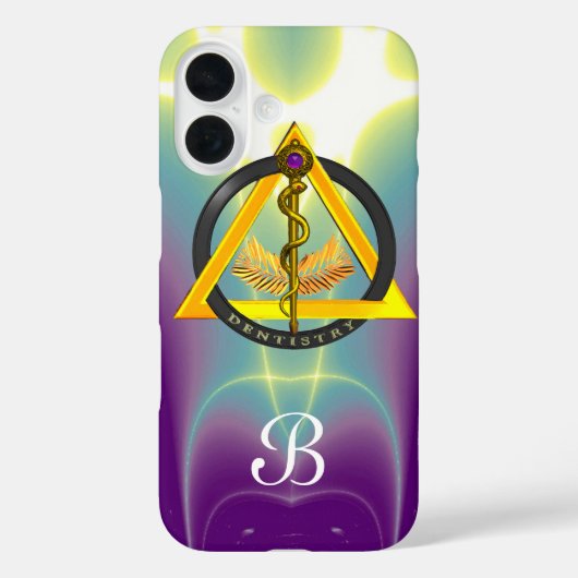 ROD VAN ASCLEPIUS DENTIST DENTISTRY MONOGRAM Case-Mate iPhone CASE (Achterkant)