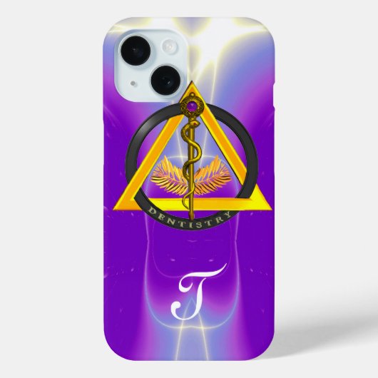 ROD VAN ASCLEPIUS DENTIST DENTISTRY MONOGRAM Case-Mate iPhone CASE (Achterkant)