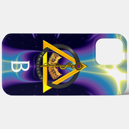 ROD VAN ASCLEPIUS DENTIST DENTISTRY MONOGRAM Case-Mate iPhone CASE (Achterkant (horizontaal))