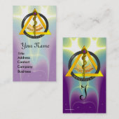 ROD VAN ASCLEPIUS DENTIST DENTISTRY MONOGRAM VISITEKAARTJE (Voorkant / Achterkant)