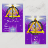 ROD VAN ASCLEPIUS DENTIST DENTISTRY MONOGRAM VISITEKAARTJE (Voorkant / Achterkant)