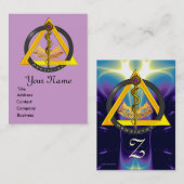 ROD VAN ASCLEPIUS DENTIST DENTISTRY MONOGRAM VISITEKAARTJE (Voorkant / Achterkant)