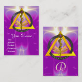 ROD VAN ASCLEPIUS DENTIST DENTISTRY MONOGRAM VISITEKAARTJE (Voorkant / Achterkant)