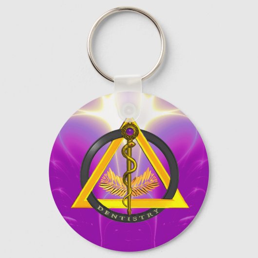 ROD VAN ASCLEPIUS DENTIST DENTISTRY SLEUTELHANGER (Voorkant)
