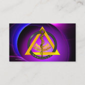 ROD VAN ASCLEPIUS DENTIST DENTISTRY VISITEKAARTJE (Achterkant)