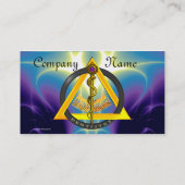 ROD VAN ASCLEPIUS DENTIST DENTISTRY VISITEKAARTJE (Achterkant)