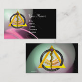 ROD VAN ASCLEPIUS DENTIST DENTISTRY VISITEKAARTJE (Voorkant / Achterkant)