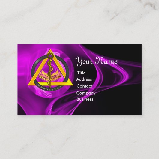 ROD VAN ASCLEPIUS DENTIST DENTISTRY VISITEKAARTJE (Voorkant)