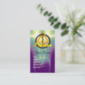 ROD VAN ASCLEPIUS DENTISTRIE MONOGRAM PEARL VISITEKAARTJE (Staand voorkant)