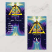 ROD VAN ASCLEPIUS DENTISTRIE MONOGRAM PEARL VISITEKAARTJE (Voorkant / Achterkant)