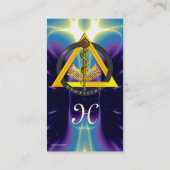 ROD VAN ASCLEPIUS DENTISTRIE MONOGRAM PEARL VISITEKAARTJE (Achterkant)