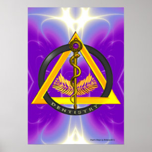 ROD VAN ASCLEPIUS DENTISTRIESSYMBOOL POSTER