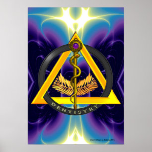 ROD VAN ASCLEPIUS DENTISTRIESSYMBOOL POSTER