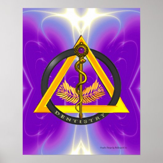ROD VAN ASCLEPIUS DENTISTRIESSYMBOOL POSTER (Voorkant)