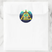 ROD VAN ASCLEPIUS DENTISTRIESSYMBOOL RONDE STICKER (Tas)