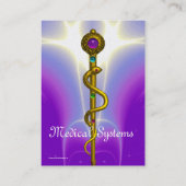 ROD VAN ASCLEPIUS Gold Medical Healing Ultra Viole Visitekaartje (Achterkant)