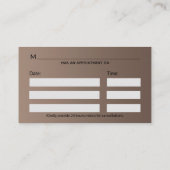 Rod van Asclepius Medical Classy Noble Silver Afsprakenkaartje (Achterkant)