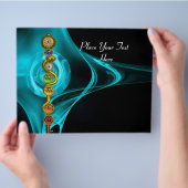 ROD VAN ASCLEPIUS MET 7 CHAKRAS, SPIRITUELE ENERGI FLYER (Hand)