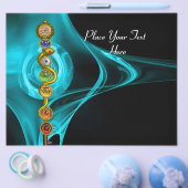 ROD VAN ASCLEPIUS MET 7 CHAKRAS, SPIRITUELE ENERGI FLYER (Enkel)