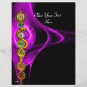 ROD VAN ASCLEPIUS MET 7 CHAKRAS, SPIRITUELE ENERGI FLYER (Voorkant)