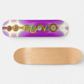 ROD VAN ASCLEPIUS MET 7 CHAKRAS, SPIRITUELE ENERGI PERSOONLIJK SKATEBOARD (Horizontaal)