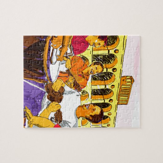 Roda de Samba - Rio de Janeiro - Brasil Legpuzzel (Horizontaal)