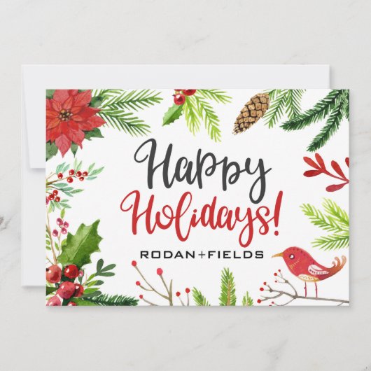 Rodan and Fields Prettig Kerstkaarten Feestdagenkaart (Voorkant)