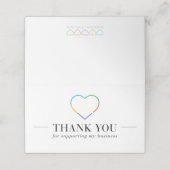 Rodan en Fields bedankkaart Plaatskaartje (Buitenkant ongevouwen)