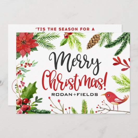 Rodan en Fields kerst krabben Kaarten af (Voorkant / Achterkant)