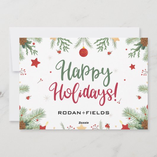 Rodan en Fields kerst krabben Kaarten af (Achterkant)