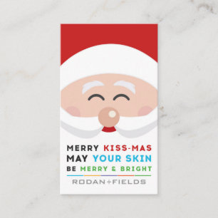 Rodan en Fields Merry Kissmas Mini Facial Cards Visitekaartje