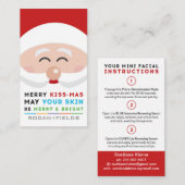 Rodan en Fields Merry Kissmas Mini Facial Cards Visitekaartje (Voorkant / Achterkant)