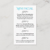 Rodan en Fields Mini Facial, geef het een Gloed Ka Visitekaartje (Achterkant)