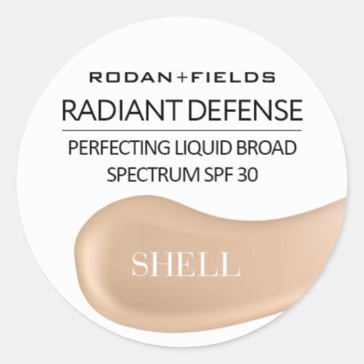 Rodan en Fields Radiant Defense Stickers | Shell (Voorkant)