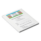 Rodan + Fields Inspired Enter om te winnen Notitieblok (Schuin)