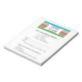 Rodan + Fields Inspired Enter om te winnen Notitieblok (Linkerzijde)