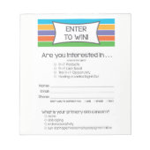 Rodan + Fields Inspired Enter om te winnen Notitieblok (Voorkant)