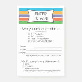 Rodan + Geïnspireerde velden invoeren om advertent Post-it® Notes